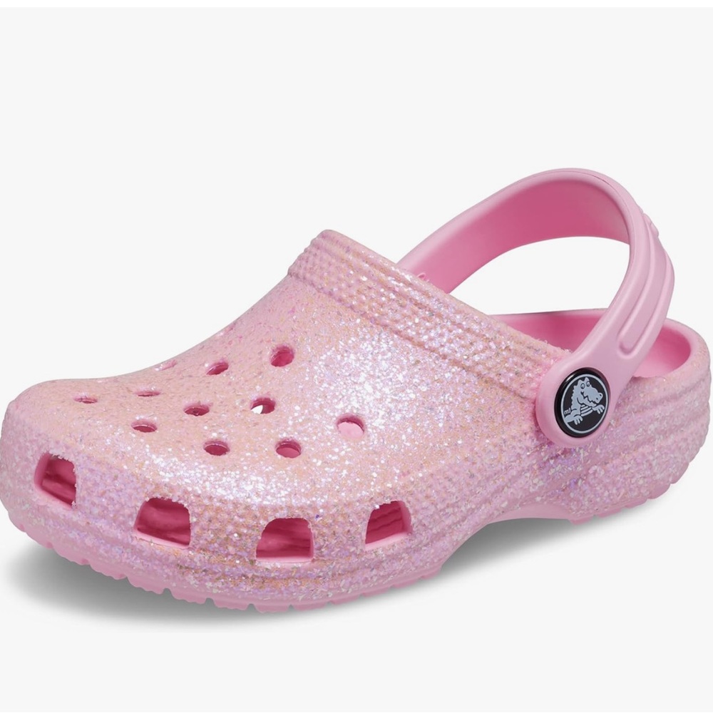 Toddler glitter crocs